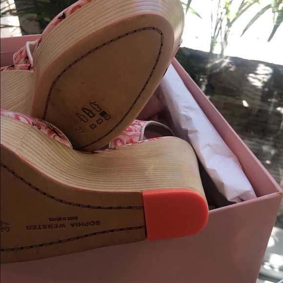 Sophia Webster Lula Dream Flamingo Wedge - Picture 3 of 5
